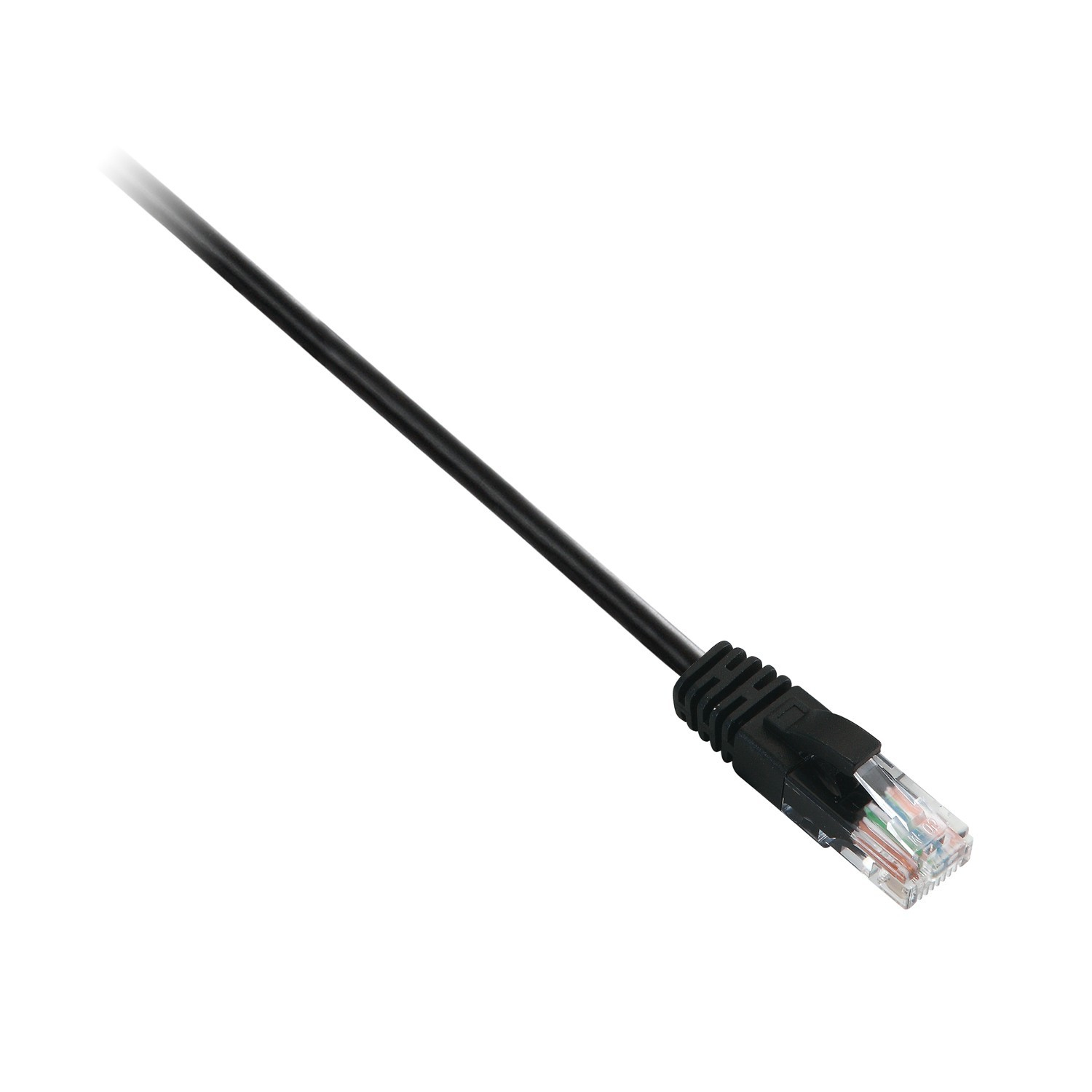 Image of V7 Black Cat6 Unshielded (UTP) Cable RJ45 Male to RJ45 Male 2m 6.6ft