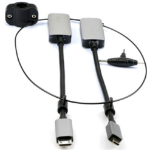 Prokord D-VAKP-HDMI kabelomvandlare (hane/hona) HDMI Micro, HDMI Mini Svart, Grå
