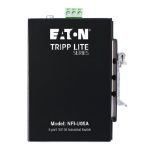Eaton NFI-U05A network switch Unmanaged Fast Ethernet (10/100) DIN rail Black