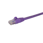 StarTech.com Cat6 Ethernet patchkabel med hakfria RJ45-kontakter - 5 m, lila