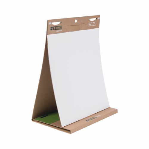 BIC Bi-Office Earth-it Recycled Tabletop Flipchart Pad Self Stick A1 20 Sheets (Pack 6) - FL1420403 DD