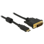 DeLOCK 1m mini-HDMI/DVI DVI-D Black