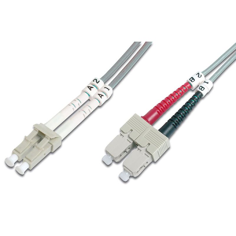 Image of FDL 10M OM1 62.5/125 LC-SC DLX 2.8mm FIBRE OPTIC CABLE - GREY