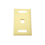 C2G 1-Port Multimedia Keystone Wall Plate - Ivory