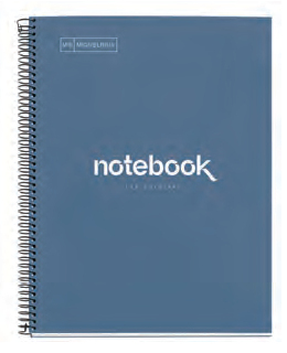 Miquelrius Emotions writing notebook A4 80 sheets Navy