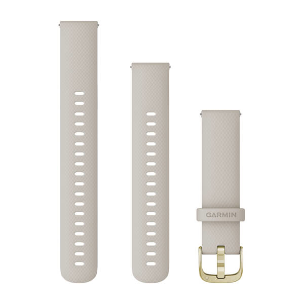 010-12932-0D GARMIN INTERNATIONAL Ersatzarmband 18mm Silikon Beige/Hellgold 110-195 mm
