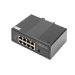 Digitus 7 Port Gigabit Ethernet Netzwerk PoE Switch, Industrial, Unmanaged, 1PD Port