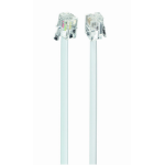 Gembird TC6P4C-10M telefoonkabel Wit