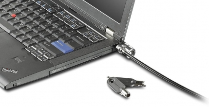 Photos - Cable (video, audio, USB) Lenovo Kensington MicroSaver Security cable lock Black 1.8 m 73P2582 