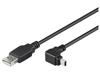 Microconnect USBAMB52A USB cable 1.8 m USB 2.0 USB A Mini-USB B Black