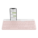 Logitech 920-011477 keyboard Universal RF Wireless + Bluetooth QWERTY US English Rose