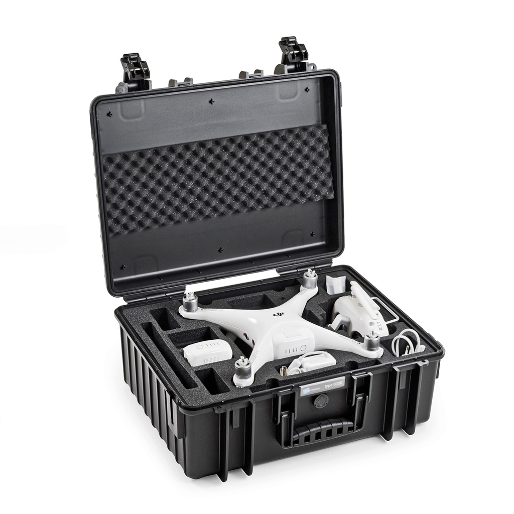 B&W 6000/B/DJI4P camera drone case Hard case Black