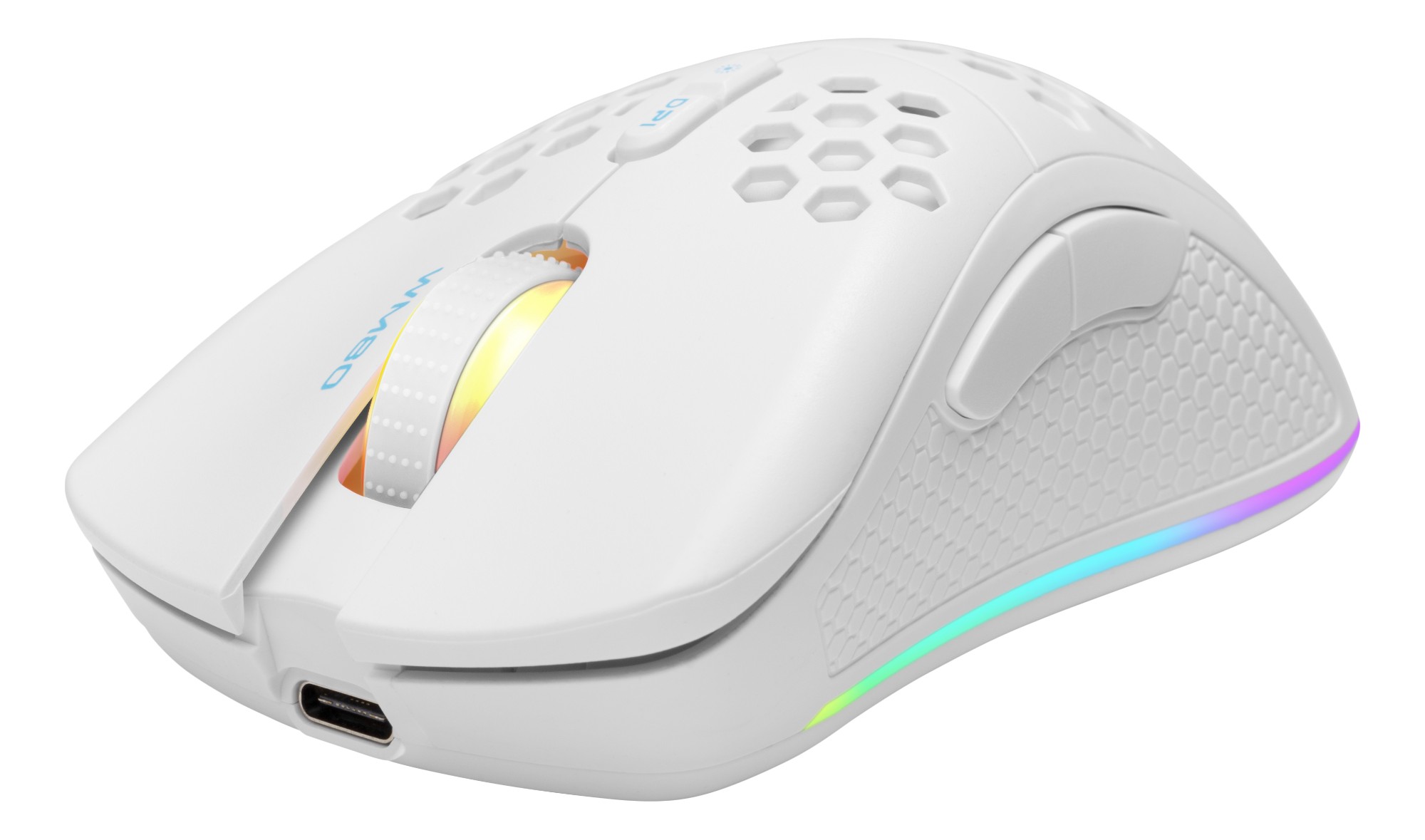 Deltaco Gaming GAM-120-W mouse Right-hand RF Wireless + Bluetooth + USB Type-A Optical 4800 DPI