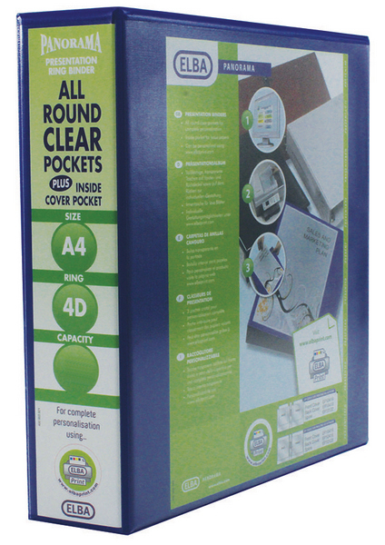 Image of Elba 400008675 ring binder A4 Blue