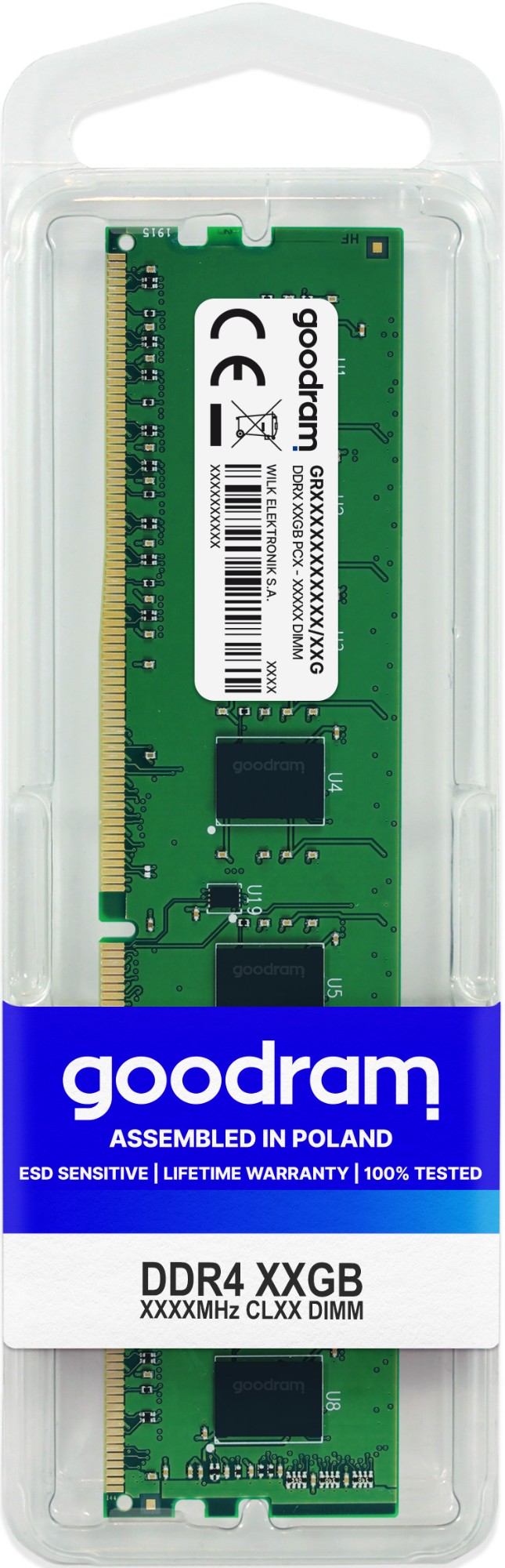 GR2666D464L19/16G GOODRAM 16GB DDR4 2666MHz CL19 DIMM