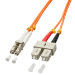 Lindy LC/SC 2m InfiniBand/fibre optic cable Multicolour, Orange