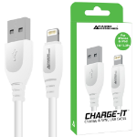 Advanced Accessories CHARGE-iT (1M) 8 Pin USB Data Cable for Apple Lightning devices - 1 Meter-White