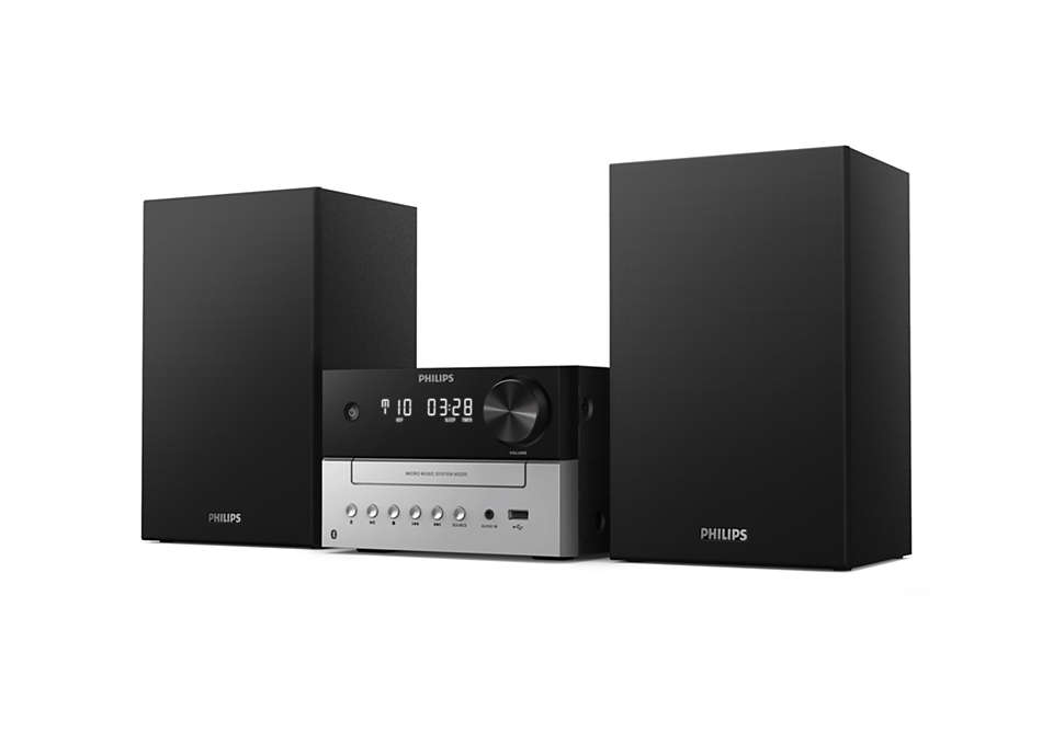 Philips TAM3205 Hemmaljud mikrosystem 18 W Svart, Silver