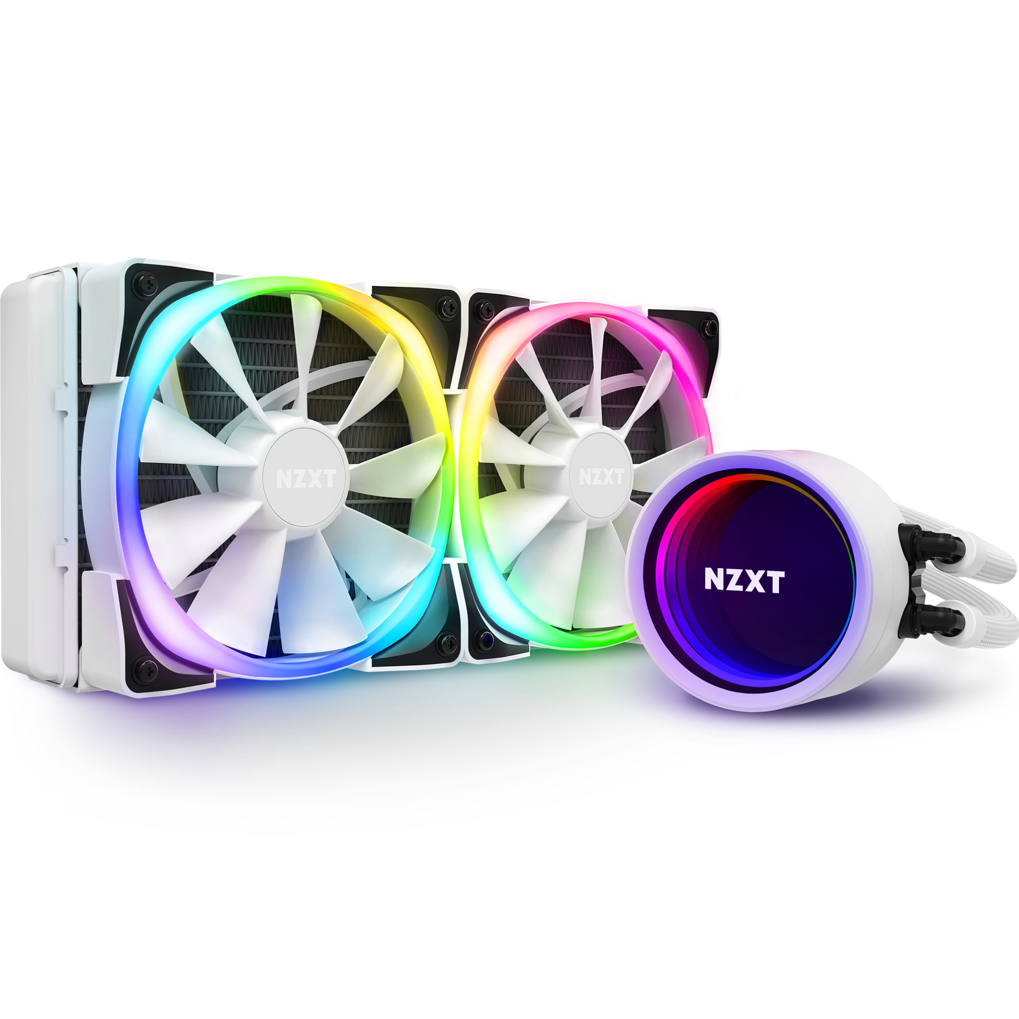 Image of NZXT Kraken X53 RGB Processor All-in-one liquid cooler 12 cm White