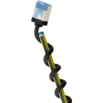 Goobay 74318 networking cable Black 1 m Cat6a U/FTP (STP) Round