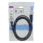 Deltaco DP-1010D DisplayPort-kabel 1 m Svart