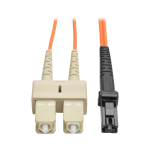Tripp Lite N310-08M fiber optic cable 315" (8 m) MT-RJ 2x SC OFNR Beige, Black, Orange