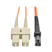 Tripp Lite N310-05M InfiniBand/fibre optic cable 196.9" (5 m) MT-RJ 2x SC OFNR Beige, Black, Orange