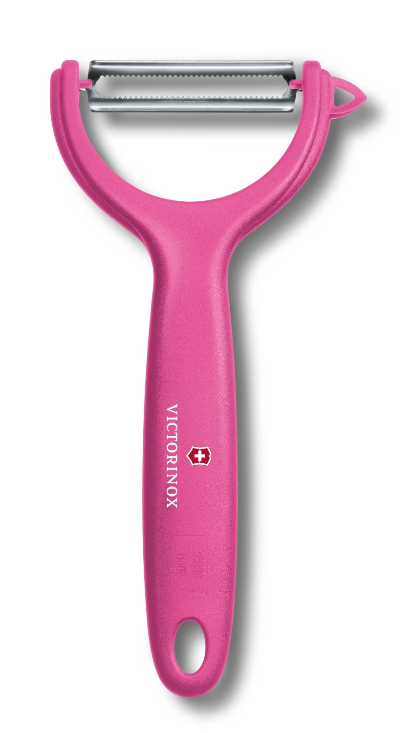 Image of Victorinox 7.6079 - Y peeler - Stainless steel - Pink - Hanging ring