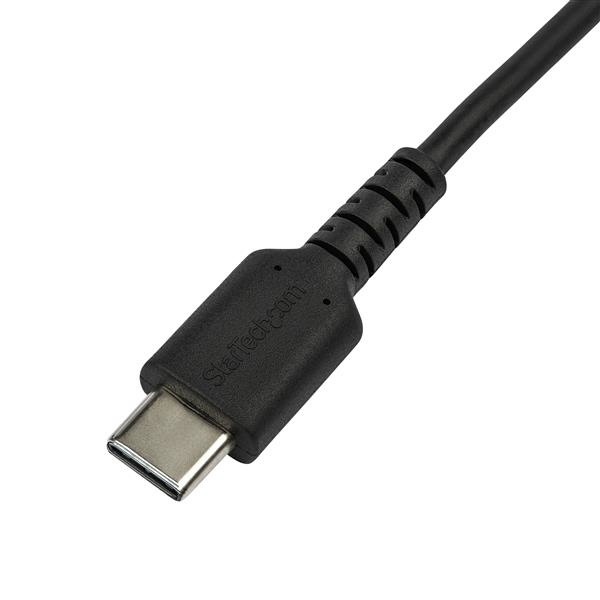 StarTech.com 2m USB C to Lightning Cable - Durable Black USB Type C to Lightning Connector Fast Charge & Sync Charging Cord, Rugged w/Aramid Fiber Apple MFI Certified iPhone 11 iPad Air