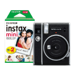 Fujifilm Instax Mini 40 Instant Camera - Black - Camera + 20 Shot Pack