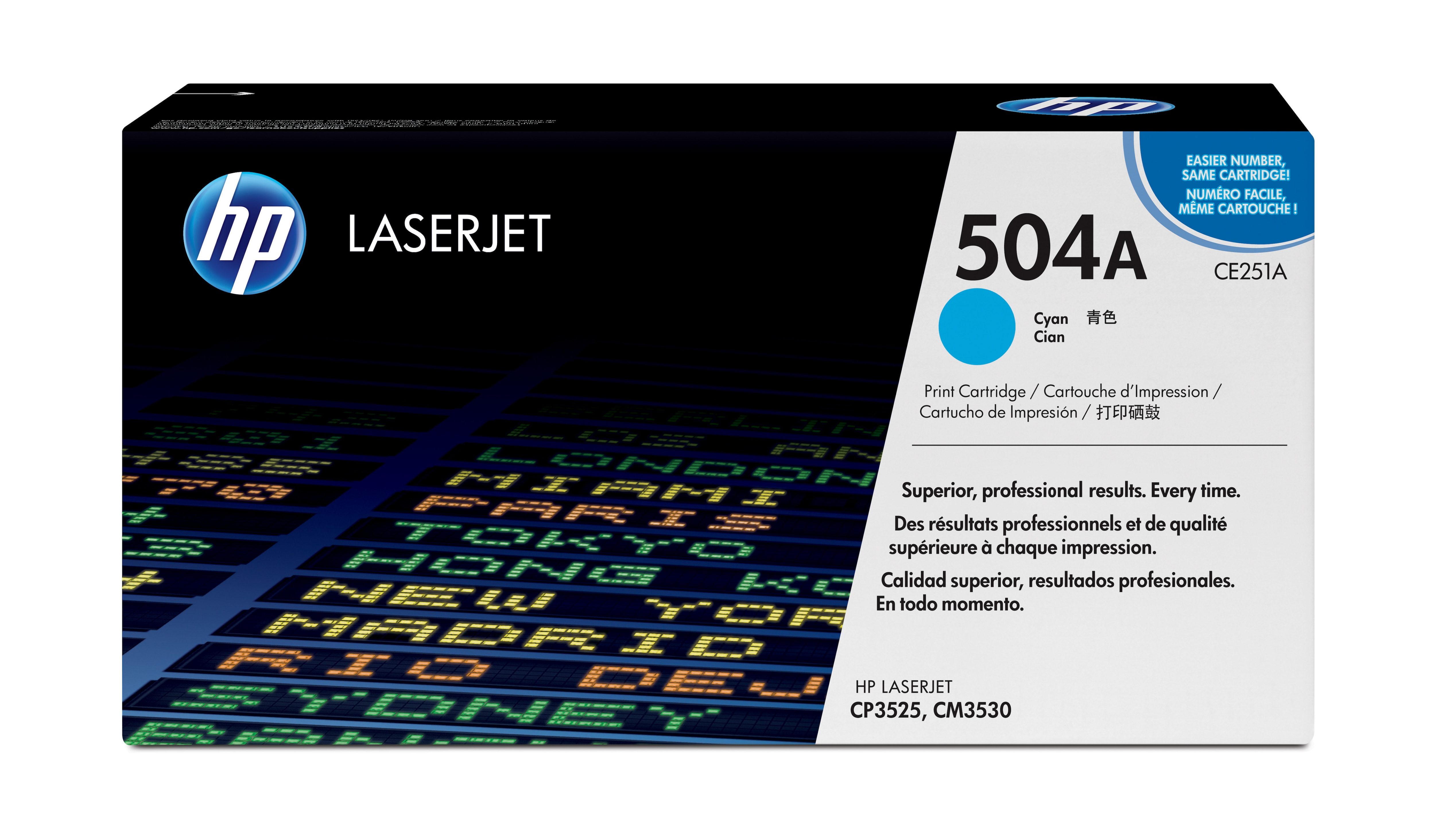 Image of HP CE251A/504A Toner cartridge cyan, 7K pages ISO/IEC 19798 for HP...