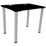 Draft Design Wfh 02 Black Laminated Top MDF / Black Legs