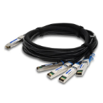 AddOn Networks CAB-Q-4S-100G-2-5M-AO InfiniBand/fibre optic cable 98.4" (2.5 m) QSFP28 4x SFP28 Black, Metallic