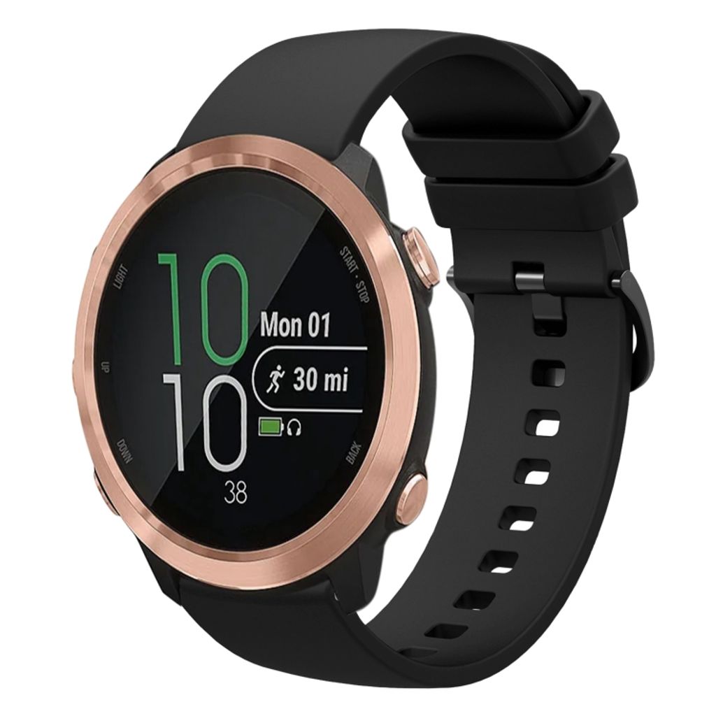 EU Product - Forerunner 645 Music Silicone Watch Band - Black thumbnail