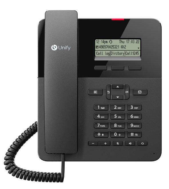 Image of Unify OpenScape Desk Phone CP110 Analog telephone Black