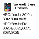 HP 6ZC74AE/912 Ink cartridge multi pack Bk,C,M,Y, 4x300 pages 17.08ml 8,3ml + 3x2,9ml Pack=4 for HP OJ Pro 8010/e/8020
