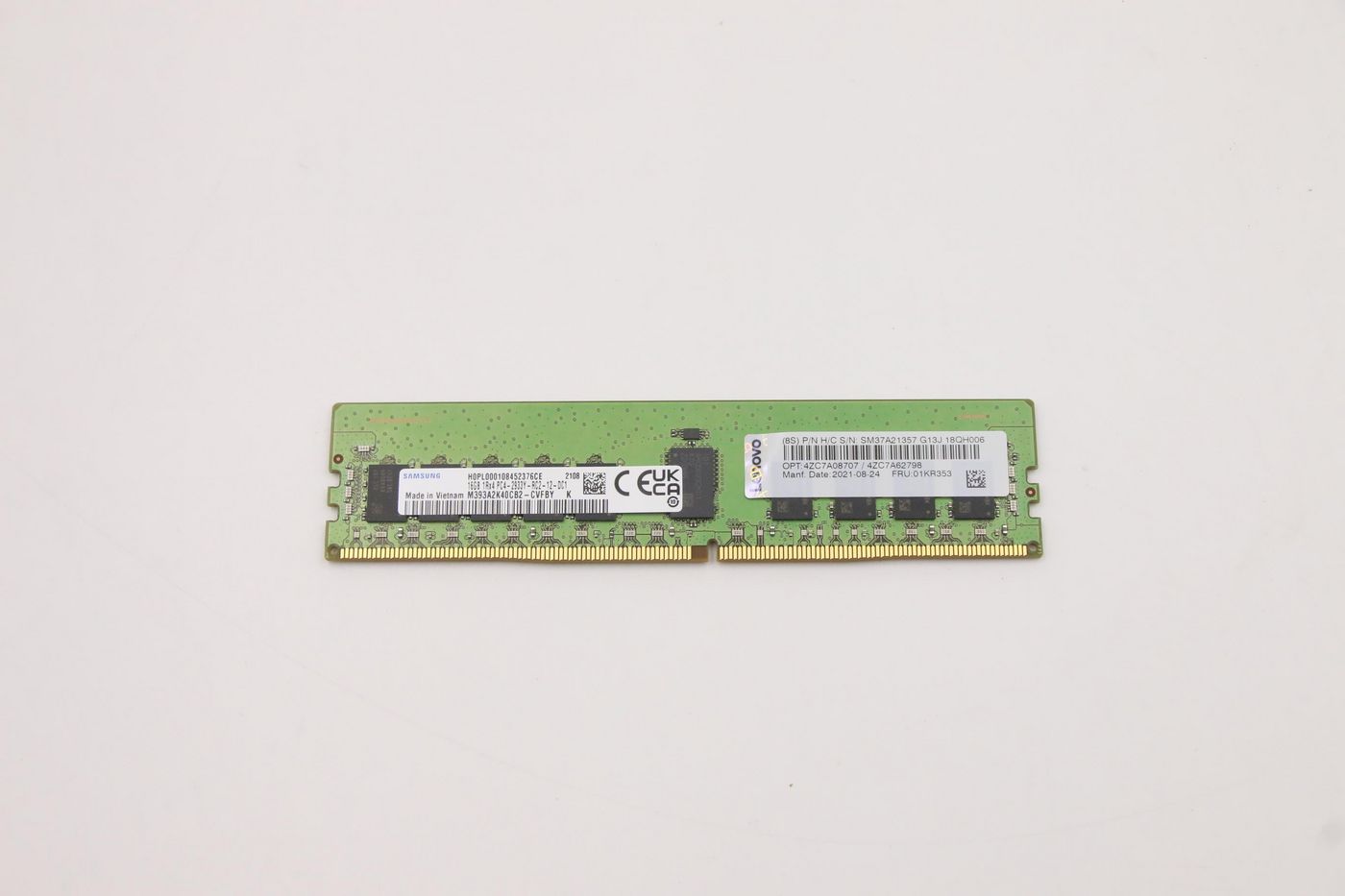 Image of Lenovo Memory 16GB TruDDR4 2933MHz - Approx 1-3 working day lead.