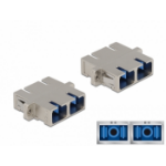DeLOCK Optical Fiber Coupler SC Duplex female to SC Duplex female Single-mode metal
