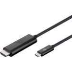 Goobay 77528 video cable adapter 1.8 m USB Type-C HDMI Black