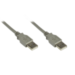 Alcasa 2212-AA3 USB-kabel USB 2.0 3 m USB A Grijs