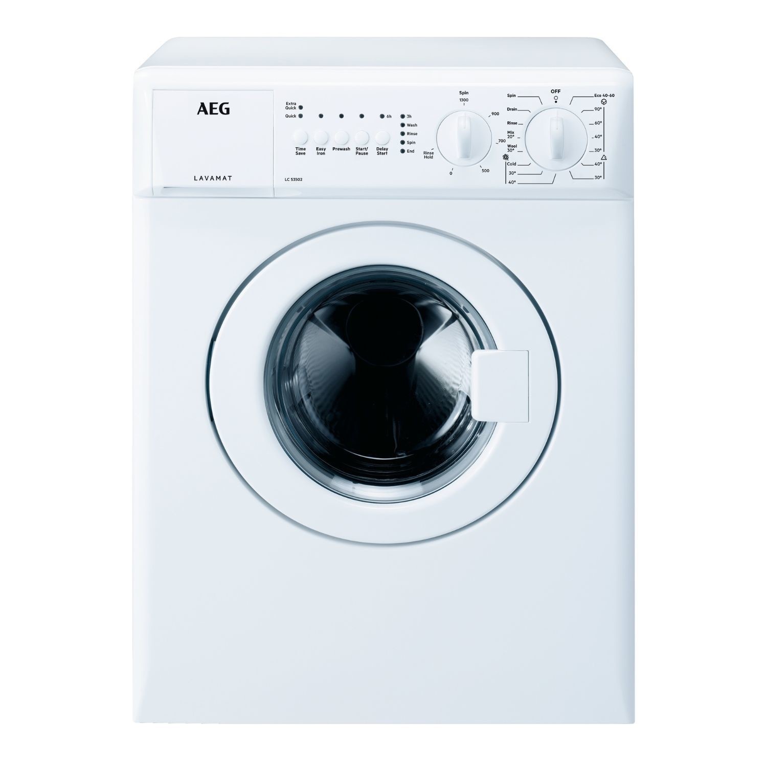 Photos - Other for Computer AEG 3kg 1300rpm Compact Washing Machine - White LC53502 