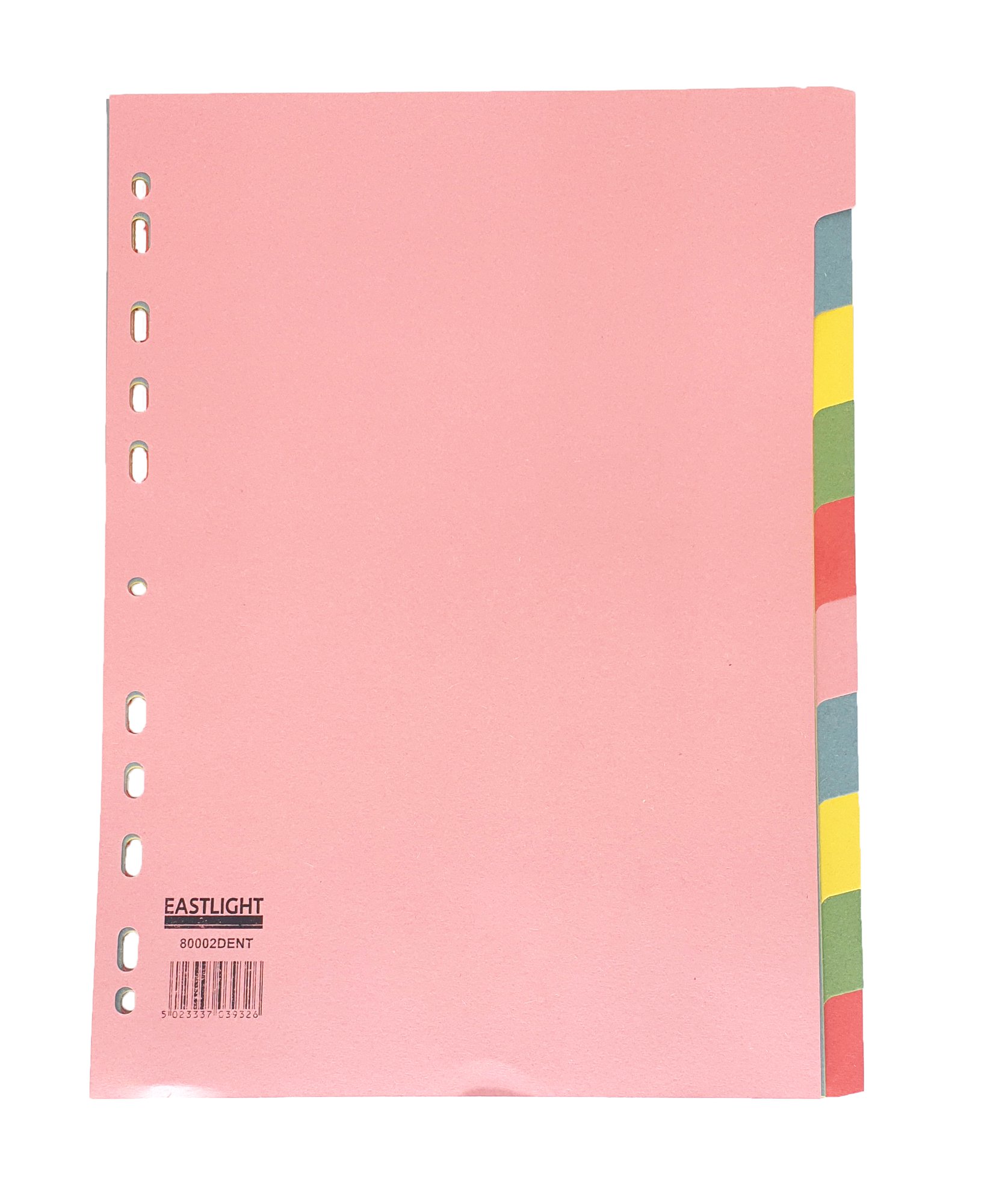 CTS Wholesale Subject Divider A4 10 Part Pastel