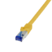 LogiLink C6A027S networking cable Yellow 0.5 m Cat6a S/FTP (S-STP)