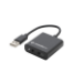 connektgear Stereo Jack Adapter USB 2 Type A Male to 2 x 3.5mm Female
