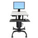 Ergotron WorkFit-C, Single LD Sit-Stand Workstation Multimedia cart Black, Grey