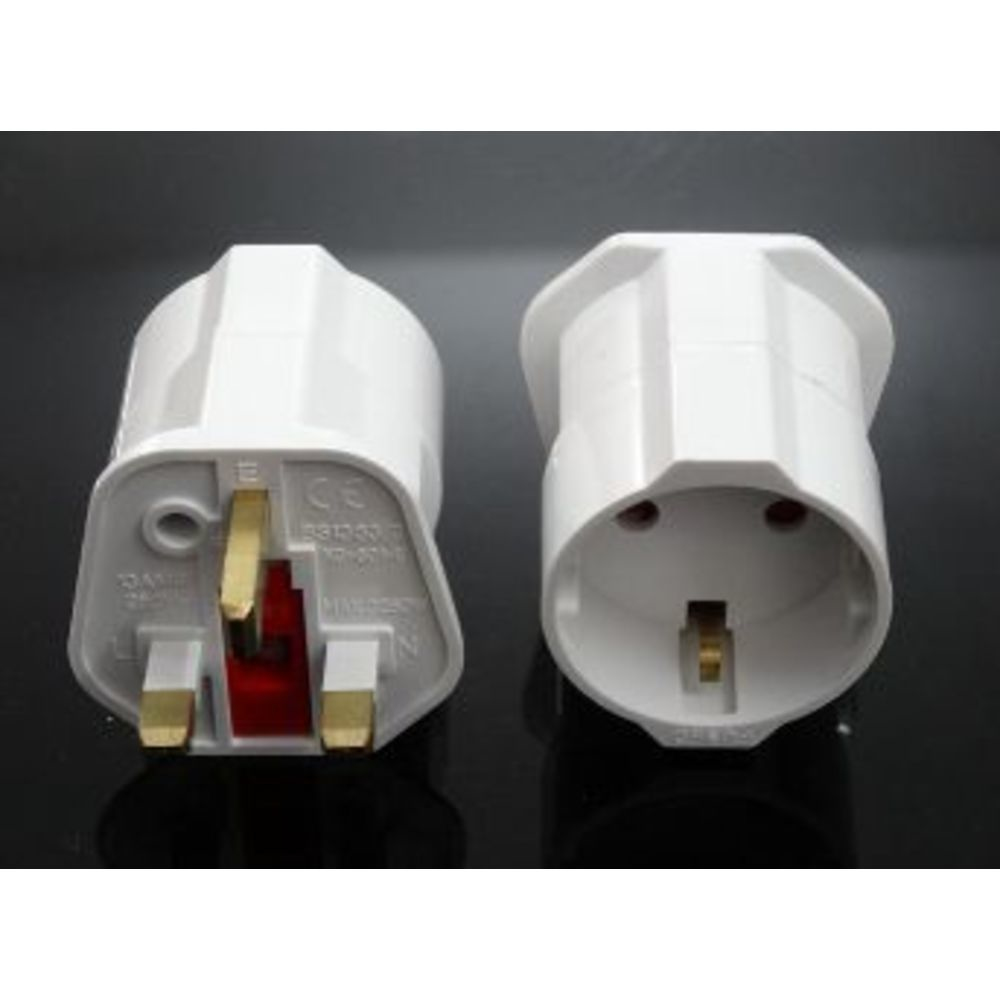 Image of Synergy 21 135137 power plug adapter Type D (UK) Type F White