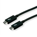 ROLINE 11.02.9041 Thunderbolt cable 1 m 20 Gbit/s Black