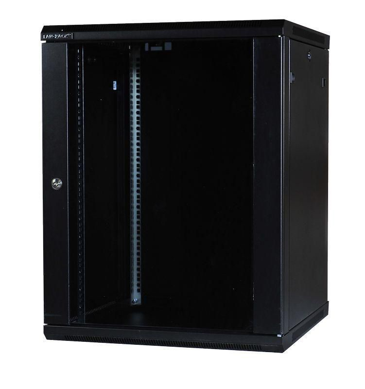 Image of Lanview LVR240025 rack cabinet 10U Wall mounted rack Black