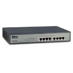 Inter-Tech PE6108 Managed Fast Ethernet (10/100) Power over Ethernet (PoE) Zwart