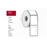 CAPTURE Label 70x30 - Core 25. White.